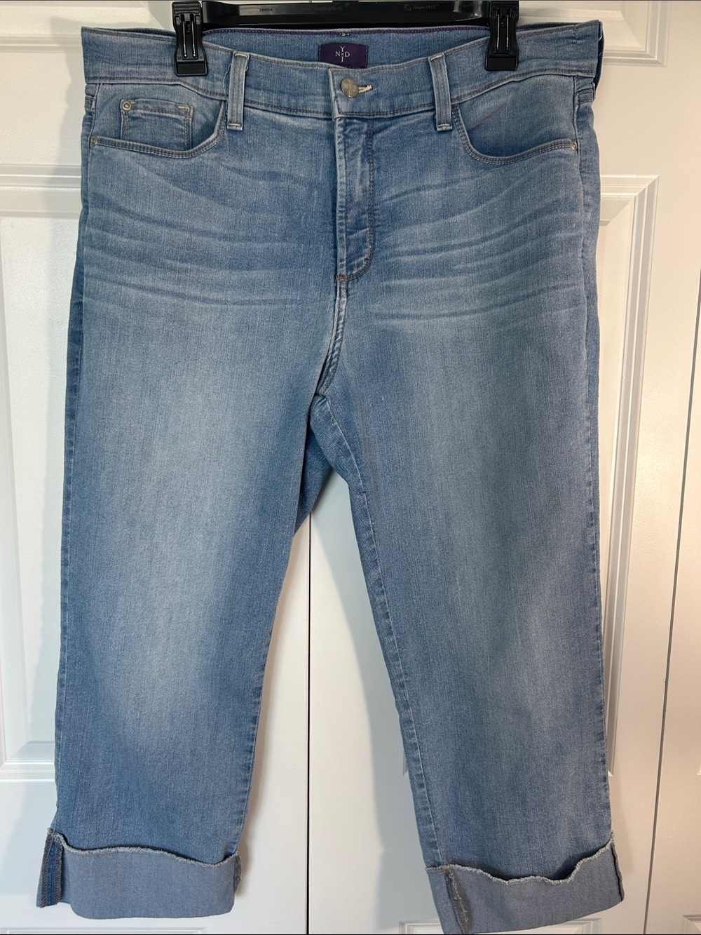 NYDJ Light Wash Cropped Ankle Jeans